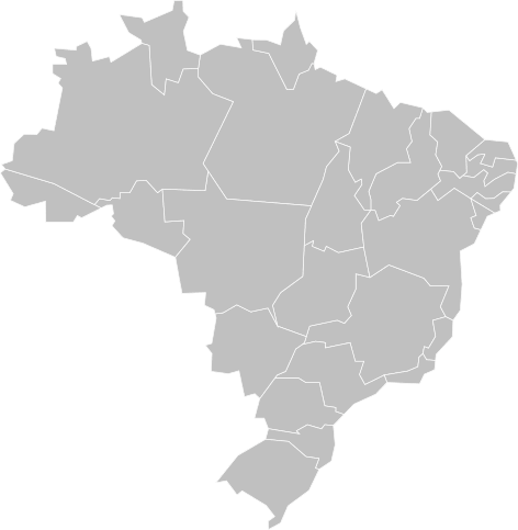 Mapa do Brasil com destaque para o Paraná